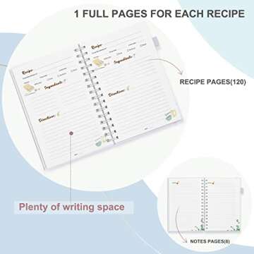 JUBTIC Recipe Book - Personalize Your Family Cookbook