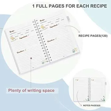 JUBTIC Recipe Book - Personalize Your Family Cookbook