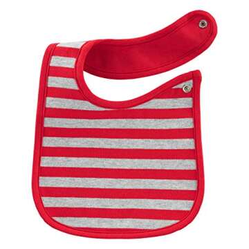 Simple Joys by Carter's Baby 7-Pack Teething Bibs, Bear/Dinosaur/Stripe, One Size