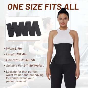 Gobeado Waist Trainer For Women: Adjustable Bandage Wrap for Lower Belly Fat