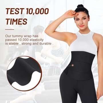 Gobeado Waist Trainer: Women's Adjustable Wrap for Belly