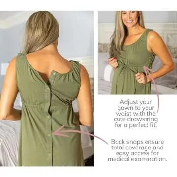 Stylish Baby Be Mine Labor and Delivery Gown for Moms