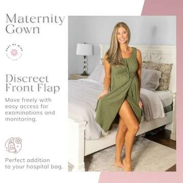 Stylish Baby Be Mine Labor and Delivery Gown for Moms