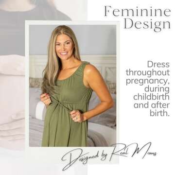 Stylish Baby Be Mine Labor and Delivery Gown for Moms