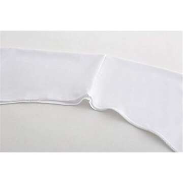 Women Cooling Shawl Arm Sleeve with Finger Hole, Comfortable & Breathable, Anti-UV, Ladies Sun Protection Cooler Shrug (White)