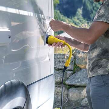 Kohree 50 Amp RV Plug Twist Lock Inlet, Shore Power Inlet Plug NEMA SS2-50P 125V/250V RV Power Recep...