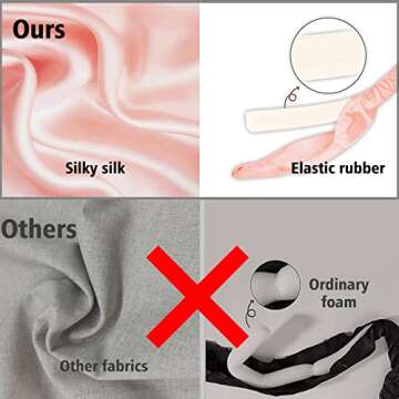 Heatless Hair Curler Hair Culers for Long Hair Soft No Heat Hair Curlers You Can To Sleep In Overnight,Heatless Curling Rod Portable Silk Curling Ribbon (Pink-1)