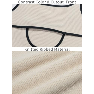 Fisoew Women’s Mini Dress - Stylish Summer Cutout Design