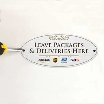 SmartSign Stylish Package Delivery Door Sign for Any Space