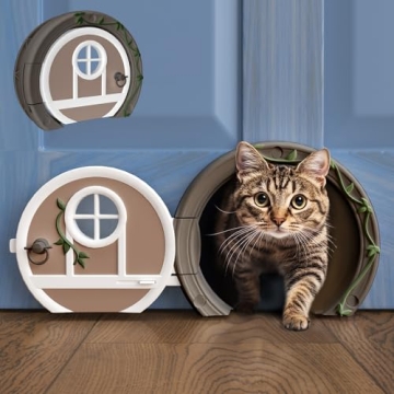 Gnome Door: Secure and Stylish Lockable Cat Door for Interior Use