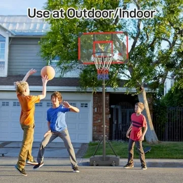 Yohood Adjustable Basketball Hoop for Kids 8.53ft
