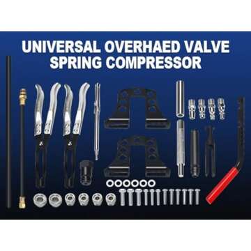 8MILELAKE Valve Spring Compressor, Universal Car Engine Overhead Valve Spring Stem Seal Remover Inst...