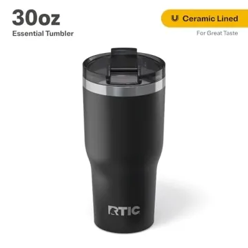 30oz RTIC Black Insulated Travel Tumbler - Versatile Drink Cup