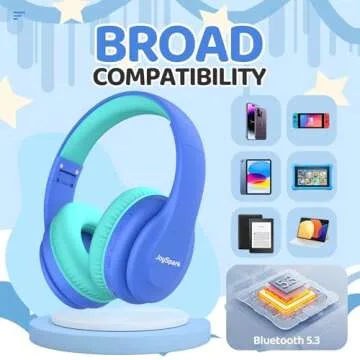 JoySpark Kids Bluetooth Headphones - Safe & Comfortable