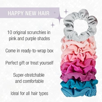 Scunci Gift Set with 10 Vibrant Scrunchies Under $20