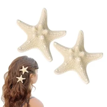 OBTANIM 2 Pcs Starfish Hair Clip Set – Whimsical Mermaid Accessories for All Ages