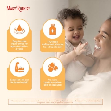 USDA Organic Vitamin D3 Drops for Infants & Toddlers - Sugar Free