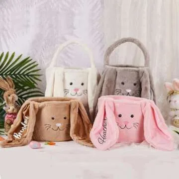 Personalized Easter Baskets with Names for Kids