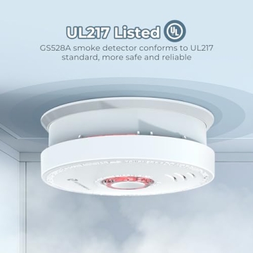 SITERWELL Smoke Detector with Battery & Magnetic Kit