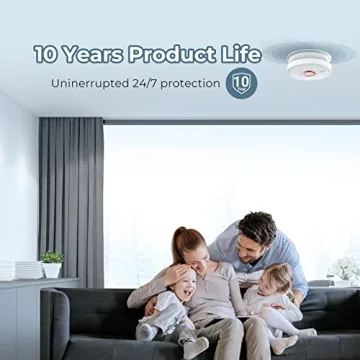 SITERWELL Smoke Detector with Battery & Magnetic Kit