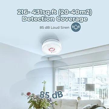 SITERWELL Smoke Detector with Battery & Magnetic Kit