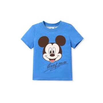Disney Mickey and Friends Family Matching Classic T-Shirt Personalized Family Outfit Color Block Boy...
