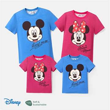 Disney Mickey and Friends Family Matching Classic T-Shirt Personalized Family Outfit Color Block Boy 3-4 Years