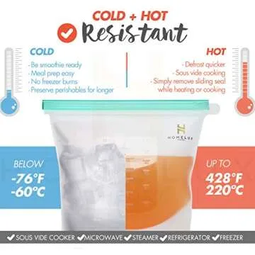 HOMELUX THEORY Reusable Freezer Bags, 7Pcs Large & Medium Reusable Ziploc Bags Silicone Airtight & Leakproof, Reusable Silicone Food Storage Bags, Silicone Snack Bags For Travel & Camping (3L, 4M)