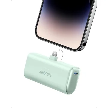 Anker Nano Portable Charger for iPhone - 5,000mAh Power Bank with Built-in Lightning Connector for i...