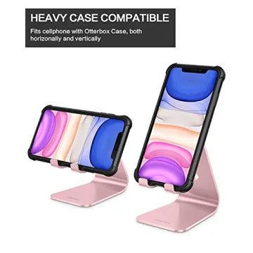 Elegant OMOTON Aluminum Cell Phone Stand for All Devices