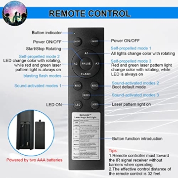 BUCLHOZ Party Lights - RGB Disco Ball Amp Up Your Parties!