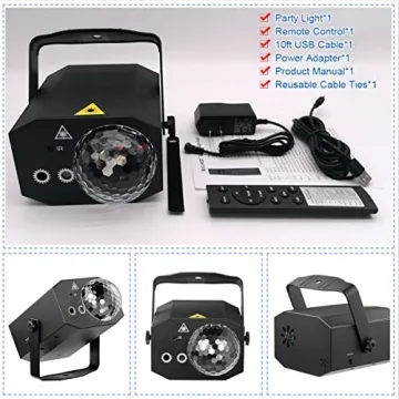 BUCLHOZ Party Lights - RGB Disco Ball Amp Up Your Parties!