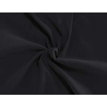 MUXXN Women's Audrey Hepburn Style Tea Length Formal Junior Dress (2XL Black)