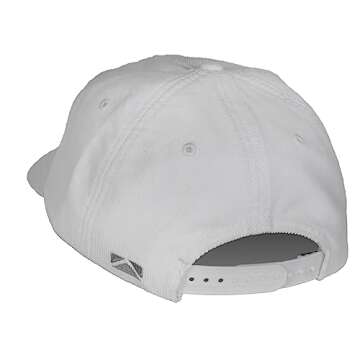 Paramount Outdoors Corduroy Snow Goose Hat Comfort Snapback Retro Waterfowl Snow Goose Hunting Cap (White Corduroy- OSFA)