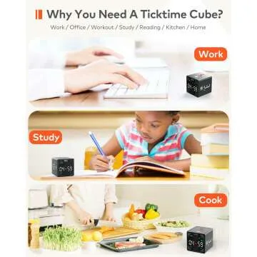 Ticktime Cube Timer for Work & ADHD Support