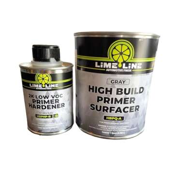 LiME LiNE Sand-able Automotive Primer Surfacer, Direct-to-Metal, High Build 2k Urethane, 1.5 Quart K...