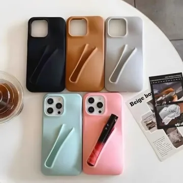 Stylish Pink Lip Gloss Phone Case for iPhone 14 Pro