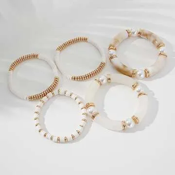 Stylish GOOJIDS Bamboo Tube Bangles Bracelet for Women