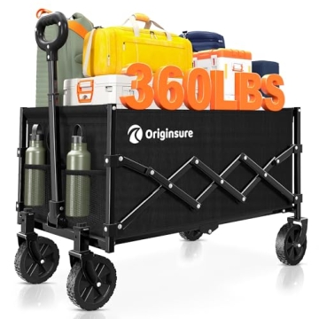 Lightweight Collapsible Utility Wagon Cart - Perfect for Beach, Camping & Shopping