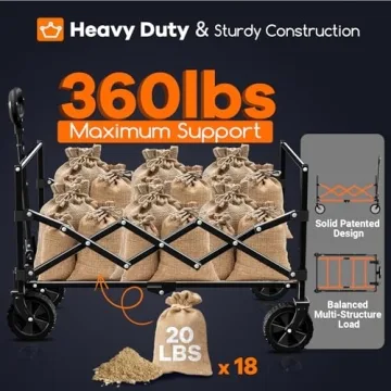 Collapsible Wagon Cart - Lightweight & Heavy Duty