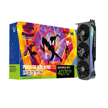 ZOTAC Gaming GeForce RTX 4070 Ti AMP AIRO Spider-Man: Across The Spider-Verse Inspired Graphics Card...
