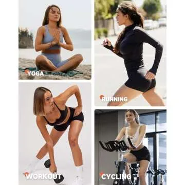 GAYHAY High Waisted Biker Shorts for Women - 8"/5"/3" Soft Black Spandex Shorts for Workout Volleyball Yoga Dance