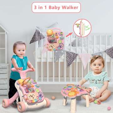 QDRAGON Baby Walker & Activity Center for Infants