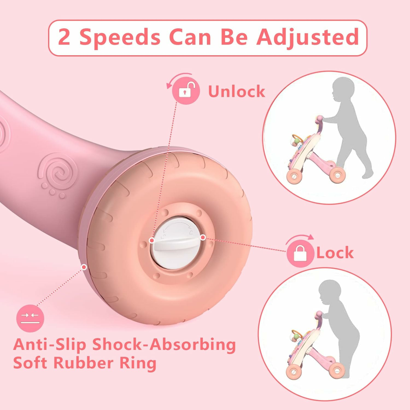 QDRAGON Baby Walker & Activity Center for Infants