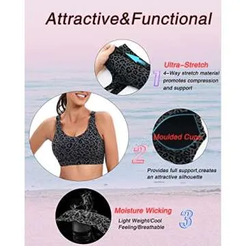 RUNNING GIRL High Impact Sports Bra for Ultimate Comfort