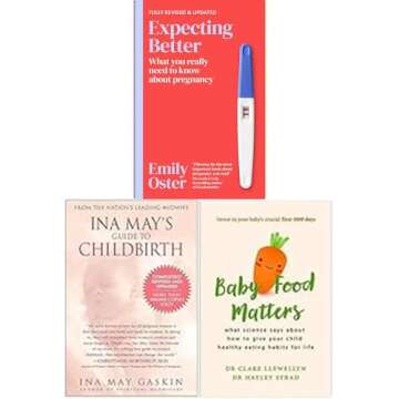 Expecting Better, Ina May's Guide to Childbirth, Baby Food Matters 3 Books Collection Set