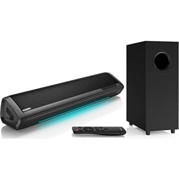 Saiyin 2.1 Sound Bar with Subwoofer - Immersive Deep Bass for TV & Gaming