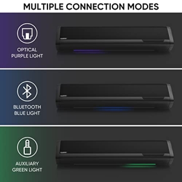 Saiyin 2.1 Sound Bar with Subwoofer Deep Bass Bluetooth TV