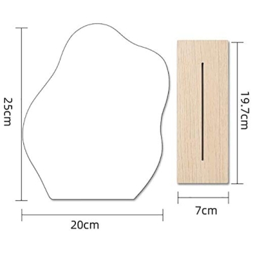 Compact Acrylic Vanity Makeup Mirror for Any Space