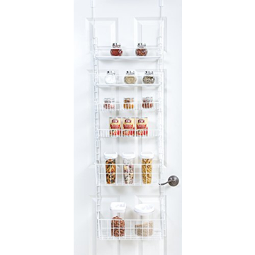 Smart Design Over Door Organizer with Adjustable Shelves